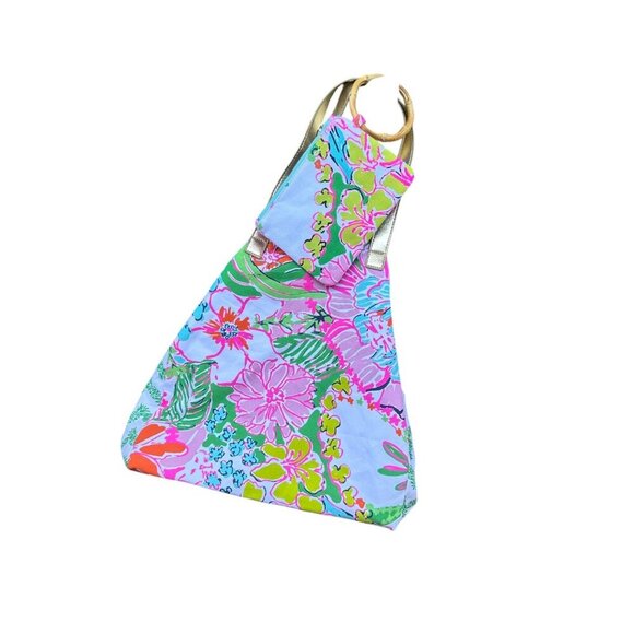 Lilly Pulitzer for Target Large Floral Tote and Wristlet - Picture 2 of 9